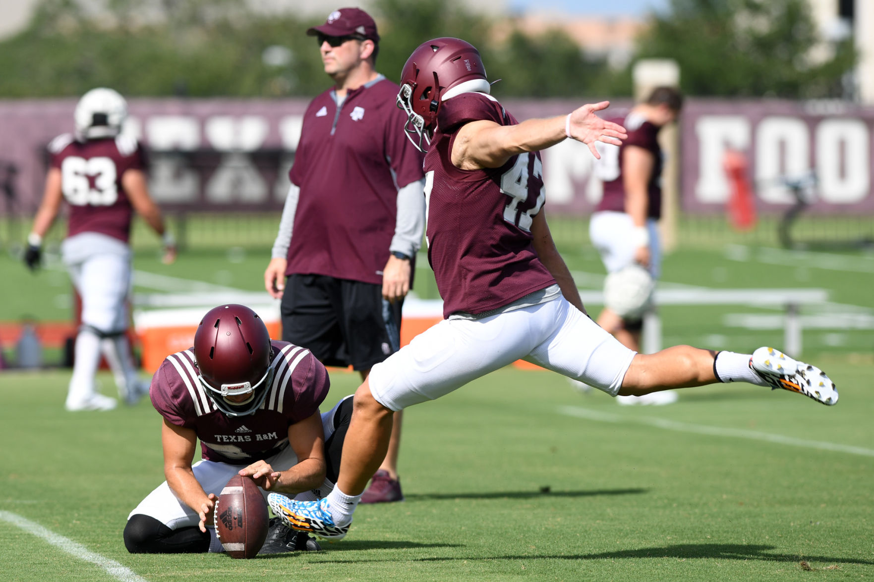 Aggie football practice